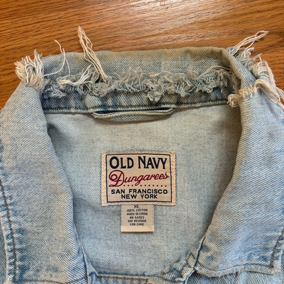 vintage old navy dungarees jean jacket - Picture 4 of 10